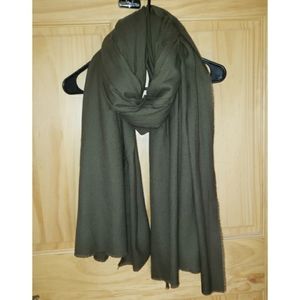 Zara army green blanket scarf